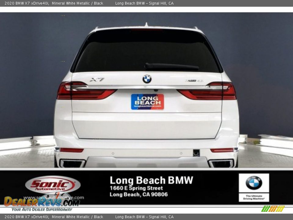 2020 BMW X7 xDrive40i Mineral White Metallic / Black Photo #3