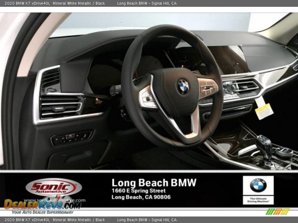 2020 BMW X7 xDrive40i Mineral White Metallic / Black Photo #4