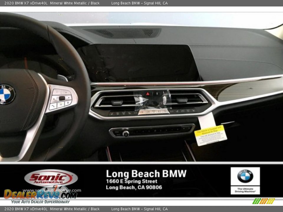 2020 BMW X7 xDrive40i Mineral White Metallic / Black Photo #5