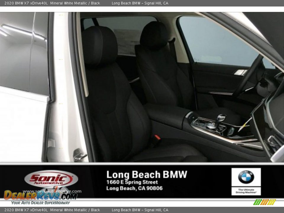 2020 BMW X7 xDrive40i Mineral White Metallic / Black Photo #7