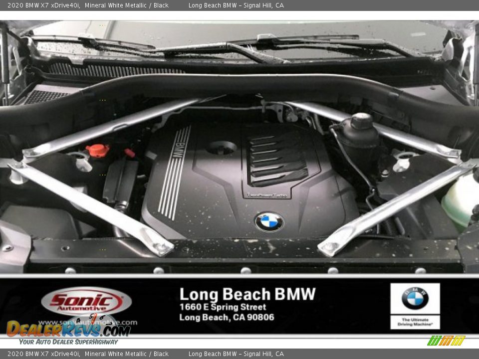 2020 BMW X7 xDrive40i Mineral White Metallic / Black Photo #8