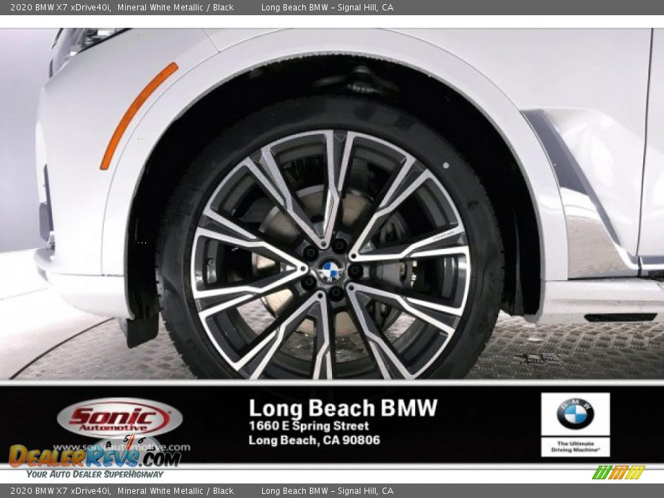 2020 BMW X7 xDrive40i Mineral White Metallic / Black Photo #9