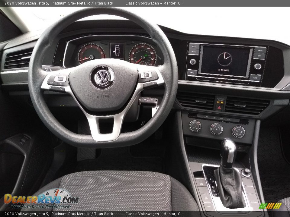 2020 Volkswagen Jetta S Platinum Gray Metallic / Titan Black Photo #4