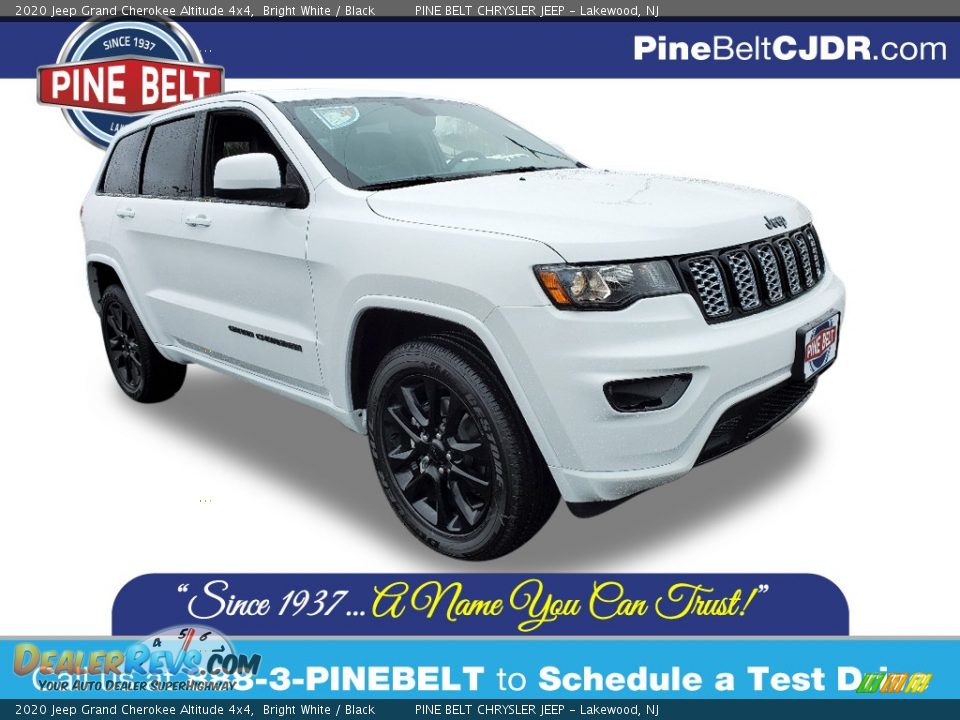 2020 Jeep Grand Cherokee Altitude 4x4 Bright White / Black Photo #1