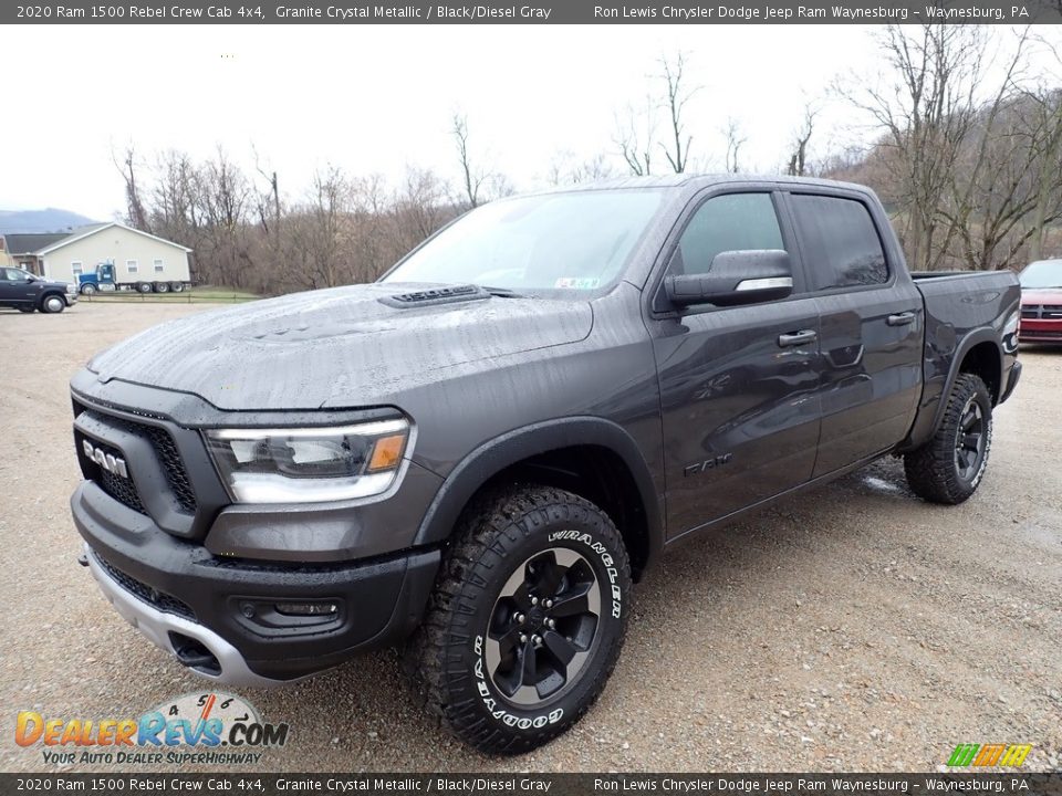 2020 Ram 1500 Rebel Crew Cab 4x4 Granite Crystal Metallic / Black/Diesel Gray Photo #1