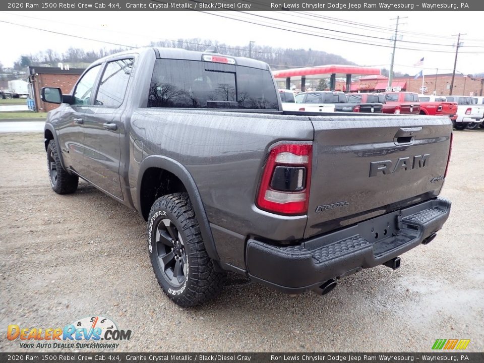 2020 Ram 1500 Rebel Crew Cab 4x4 Granite Crystal Metallic / Black/Diesel Gray Photo #3