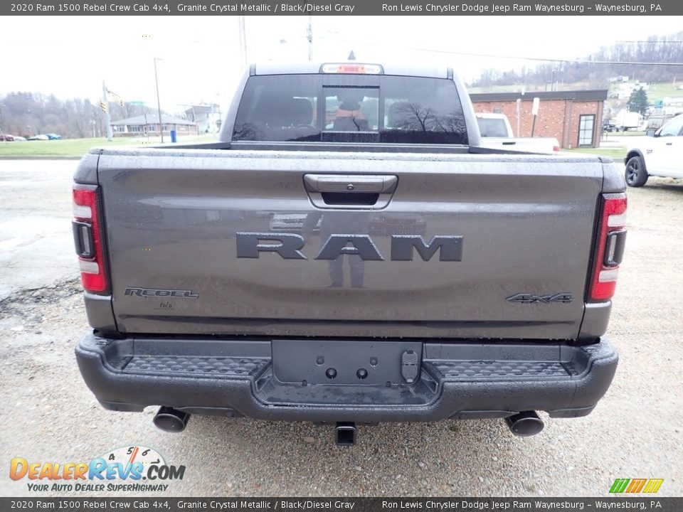 2020 Ram 1500 Rebel Crew Cab 4x4 Granite Crystal Metallic / Black/Diesel Gray Photo #4