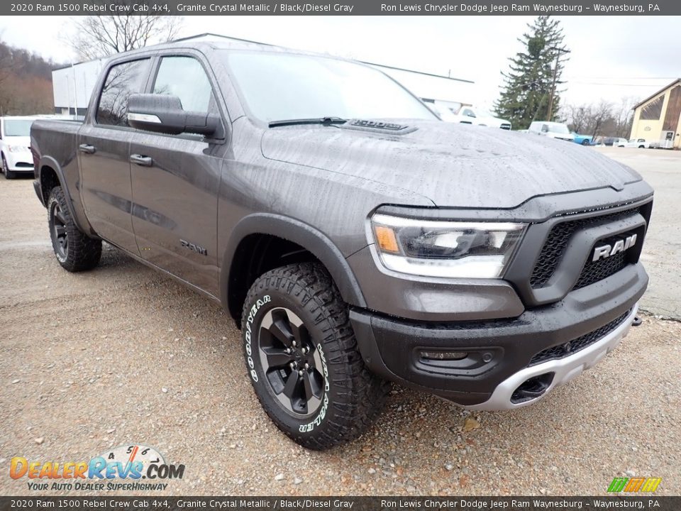 2020 Ram 1500 Rebel Crew Cab 4x4 Granite Crystal Metallic / Black/Diesel Gray Photo #6
