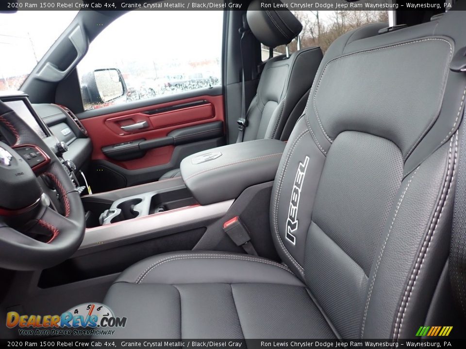 2020 Ram 1500 Rebel Crew Cab 4x4 Granite Crystal Metallic / Black/Diesel Gray Photo #13