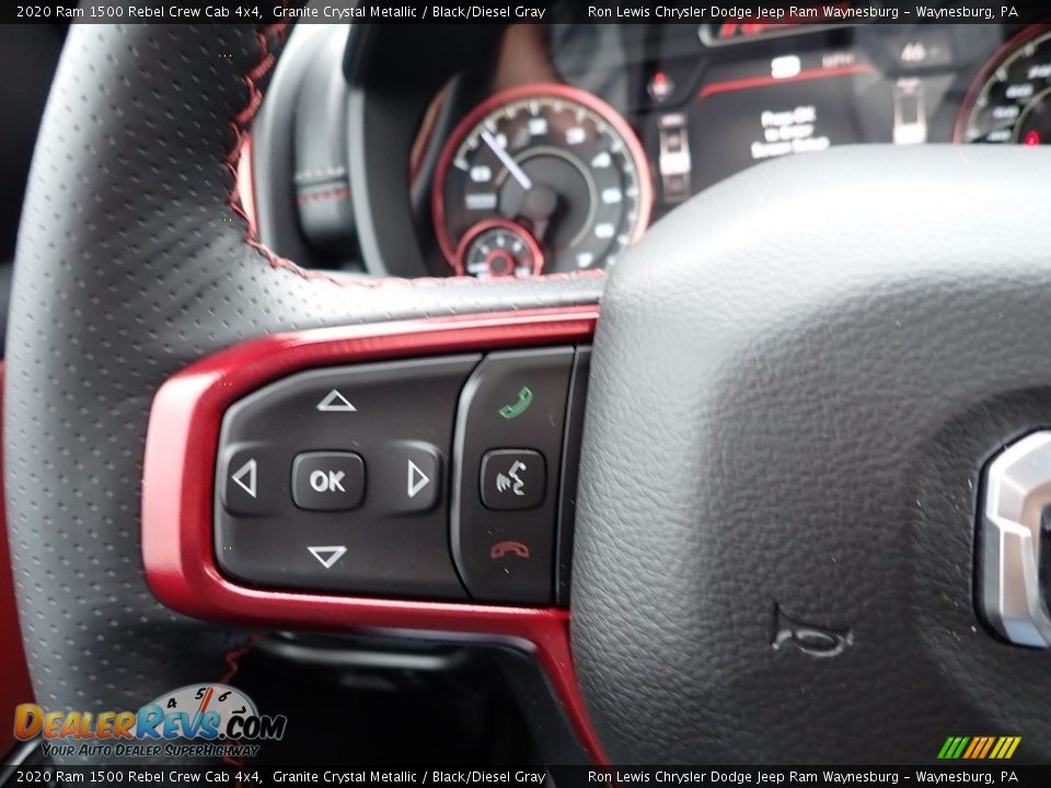 2020 Ram 1500 Rebel Crew Cab 4x4 Granite Crystal Metallic / Black/Diesel Gray Photo #19