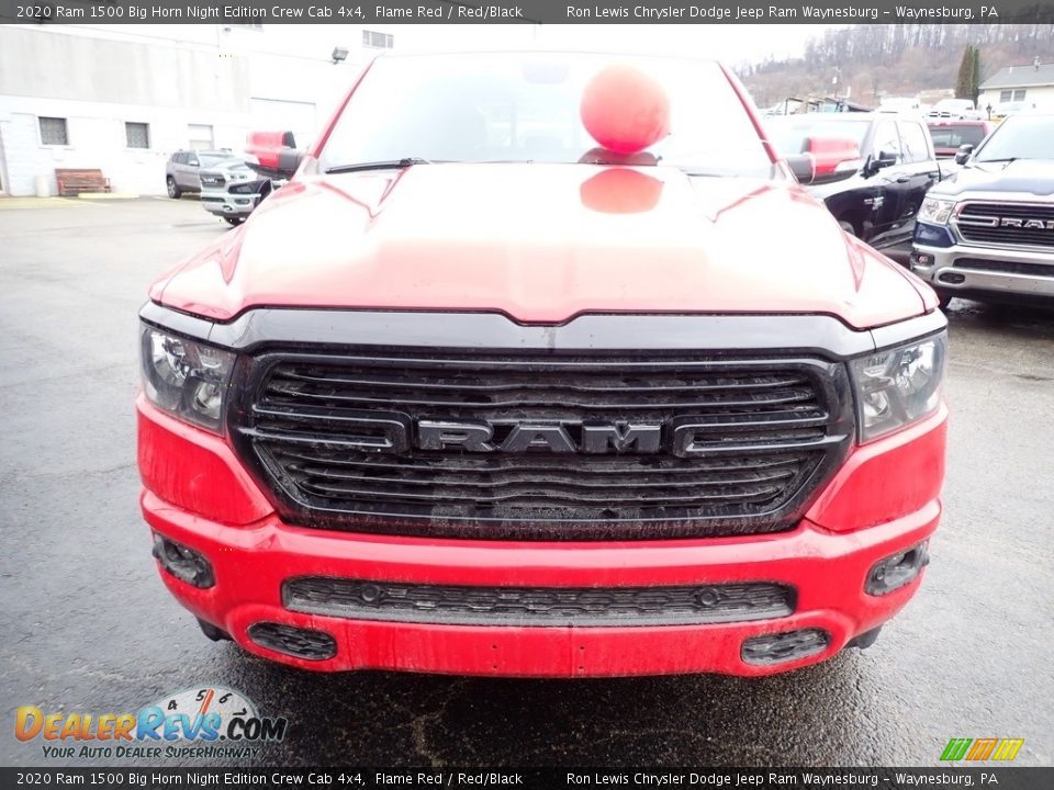 2020 Ram 1500 Big Horn Night Edition Crew Cab 4x4 Flame Red / Red/Black Photo #9