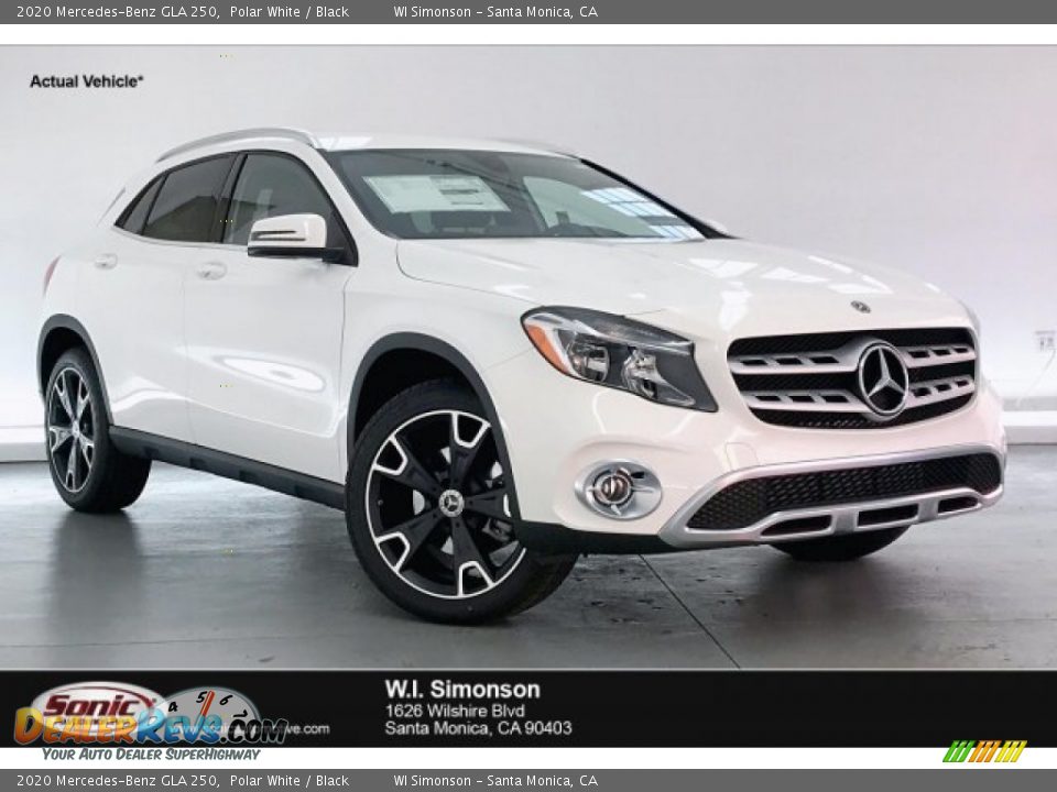 2020 Mercedes-Benz GLA 250 Polar White / Black Photo #1