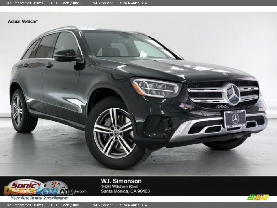 2020 Mercedes-Benz GLC 300 Black / Black Photo #1