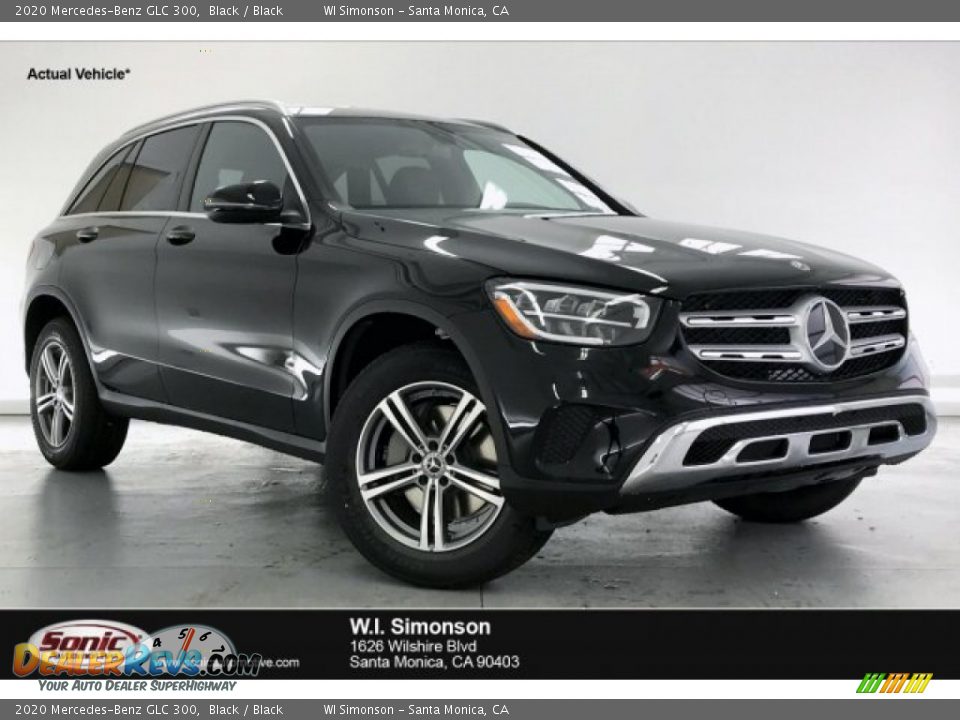2020 Mercedes-Benz GLC 300 Black / Black Photo #1