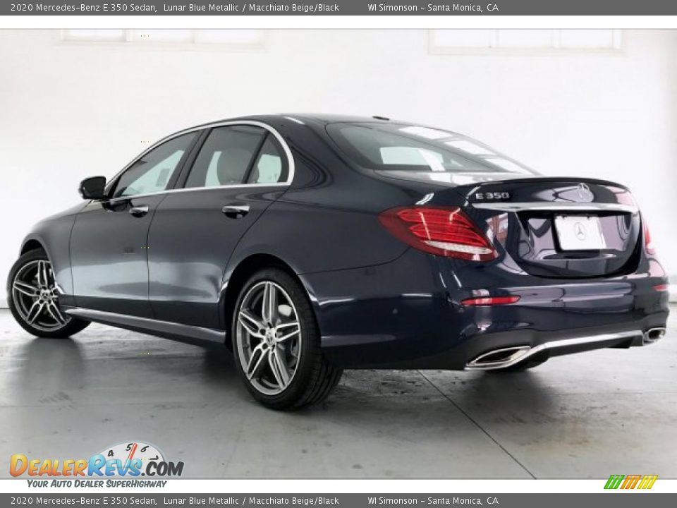 2020 Mercedes-Benz E 350 Sedan Lunar Blue Metallic / Macchiato Beige/Black Photo #2