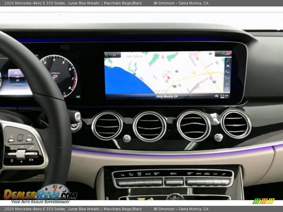 2020 Mercedes-Benz E 350 Sedan Lunar Blue Metallic / Macchiato Beige/Black Photo #6