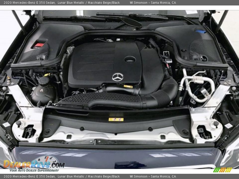 2020 Mercedes-Benz E 350 Sedan Lunar Blue Metallic / Macchiato Beige/Black Photo #8