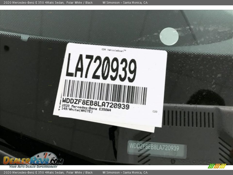 2020 Mercedes-Benz E 350 4Matic Sedan Polar White / Black Photo #11