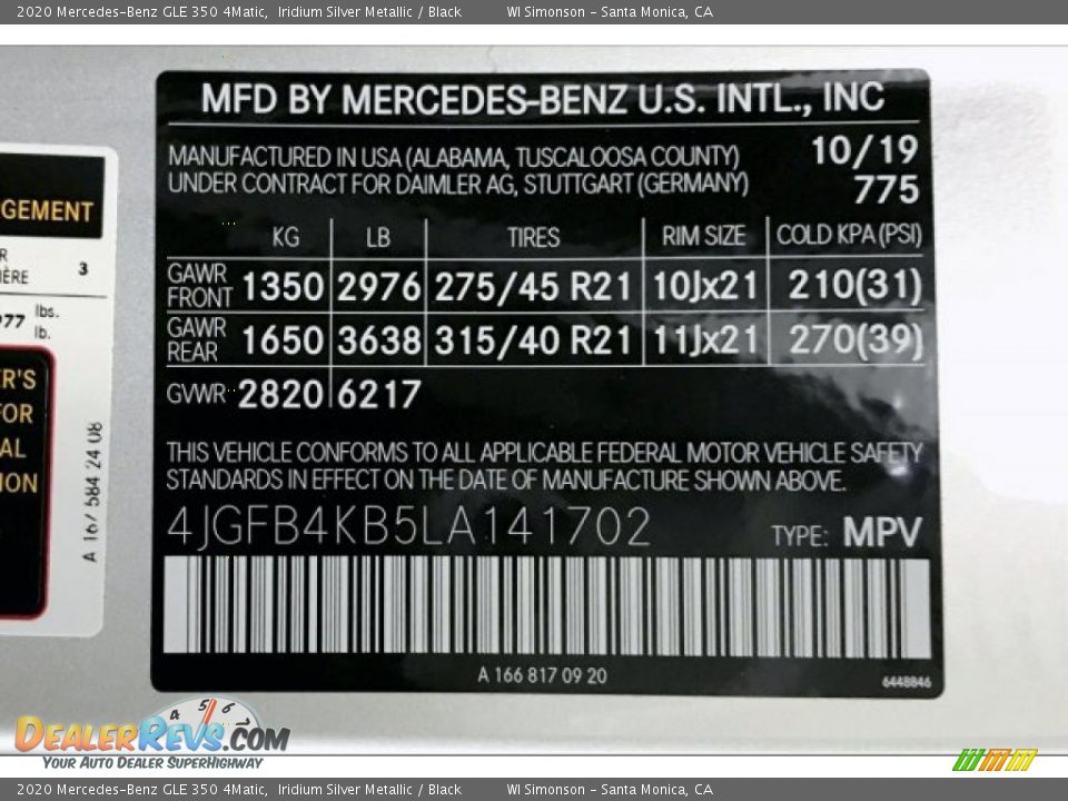 2020 Mercedes-Benz GLE 350 4Matic Iridium Silver Metallic / Black Photo #11