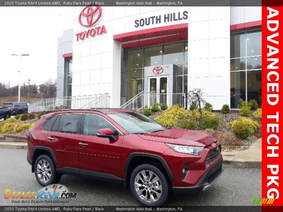 2020 Toyota RAV4 Limited AWD Ruby Flare Pearl / Black Photo #1
