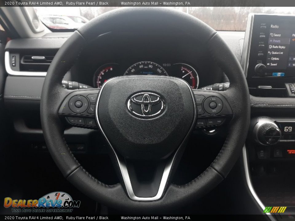 2020 Toyota RAV4 Limited AWD Ruby Flare Pearl / Black Photo #4