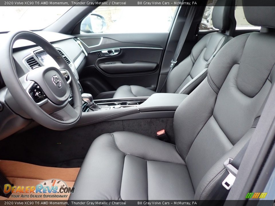 Front Seat of 2020 Volvo XC90 T6 AWD Momentum Photo #7