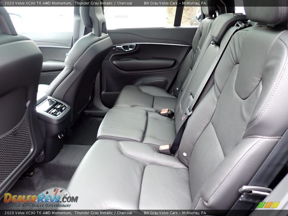 Rear Seat of 2020 Volvo XC90 T6 AWD Momentum Photo #8