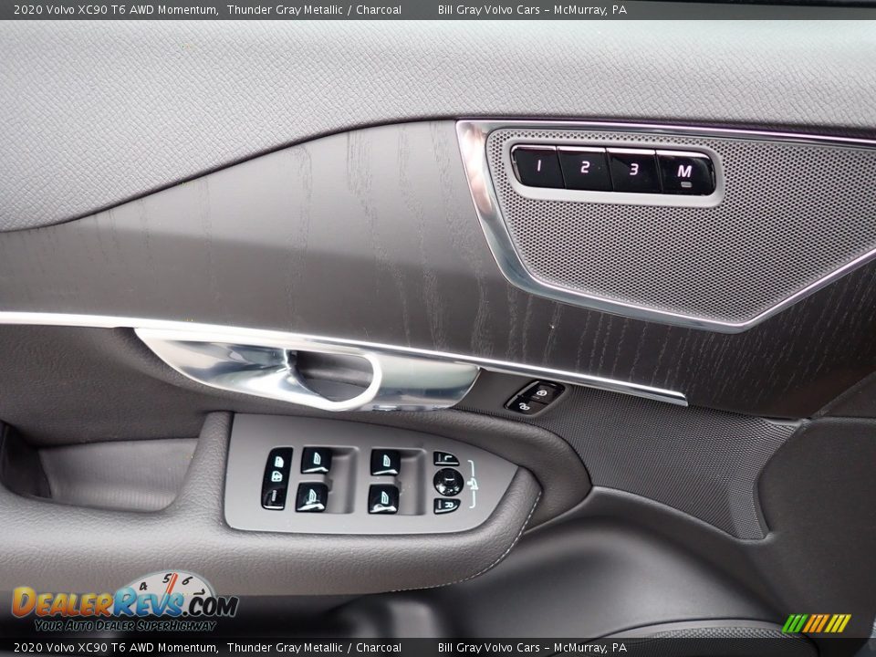 2020 Volvo XC90 T6 AWD Momentum Thunder Gray Metallic / Charcoal Photo #10