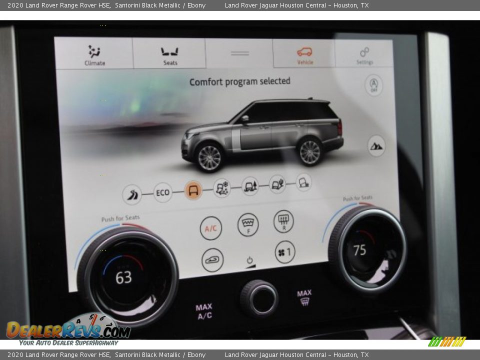 2020 Land Rover Range Rover HSE Santorini Black Metallic / Ebony Photo #16
