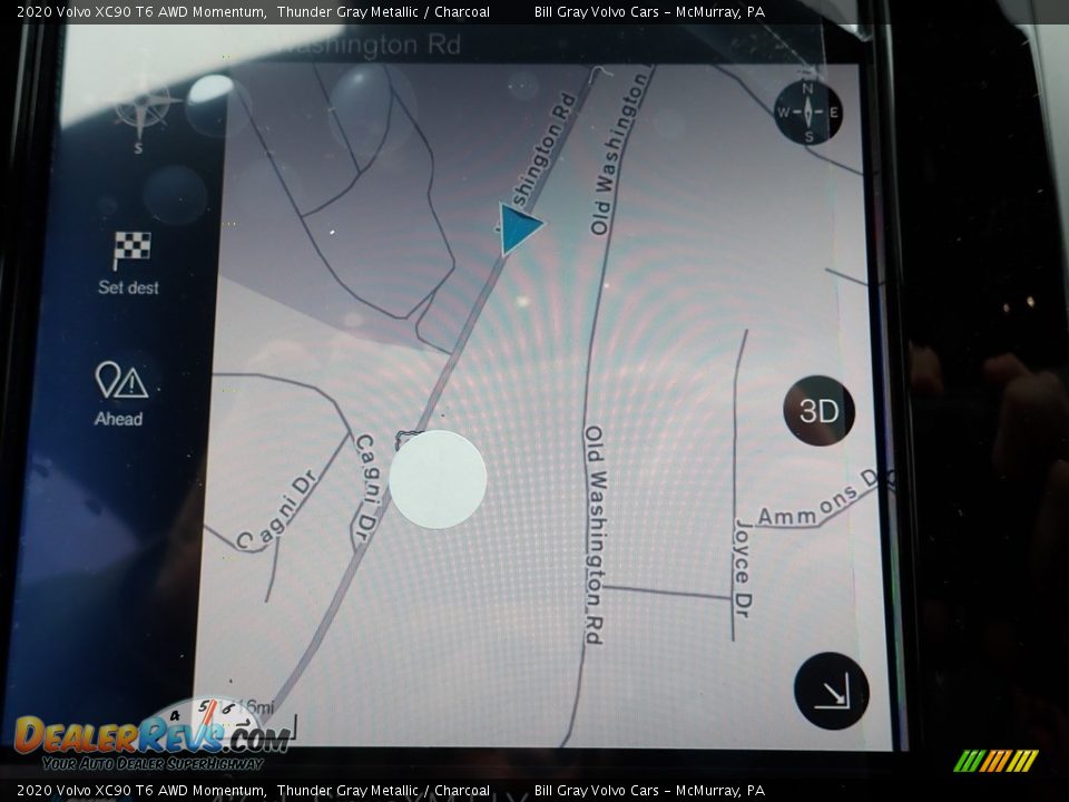 2020 Volvo XC90 T6 AWD Momentum Thunder Gray Metallic / Charcoal Photo #13