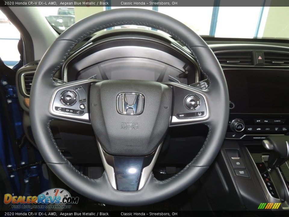 2020 Honda CR-V EX-L AWD Aegean Blue Metallic / Black Photo #14