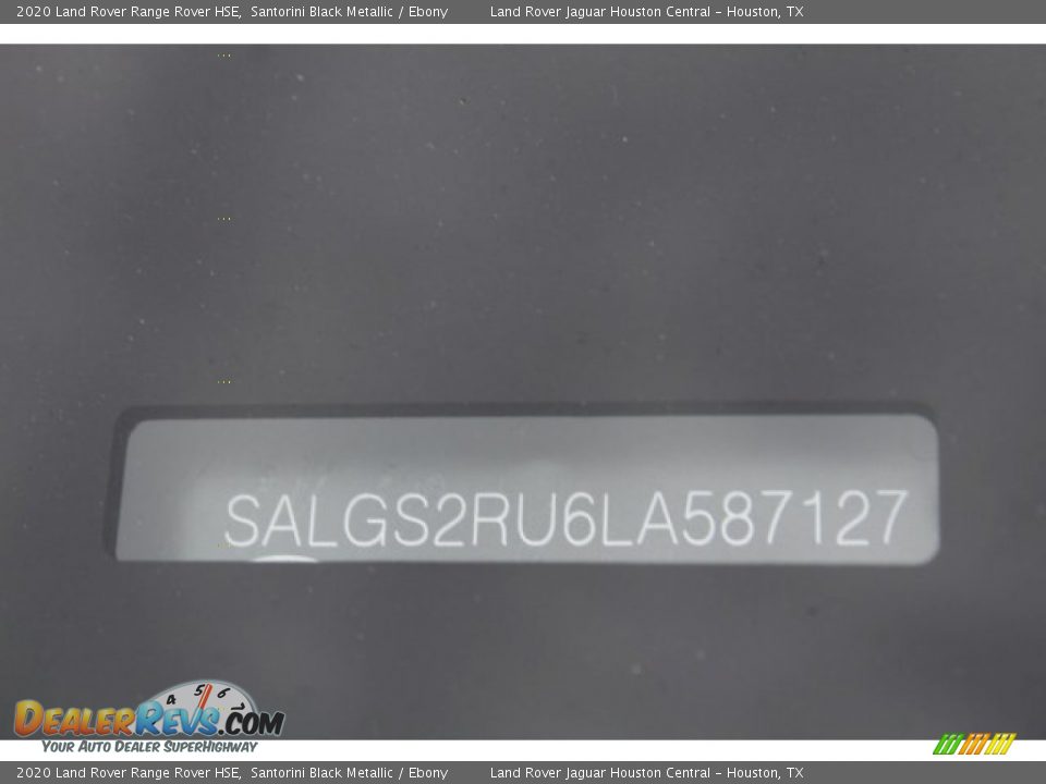 2020 Land Rover Range Rover HSE Santorini Black Metallic / Ebony Photo #29