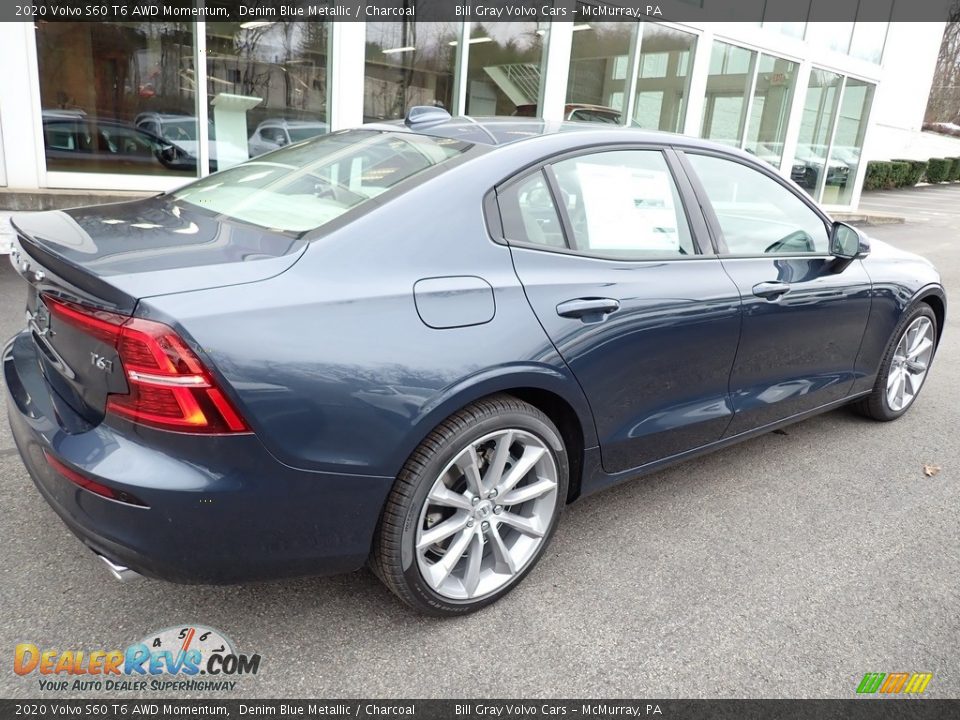 2020 Volvo S60 T6 AWD Momentum Denim Blue Metallic / Charcoal Photo #2