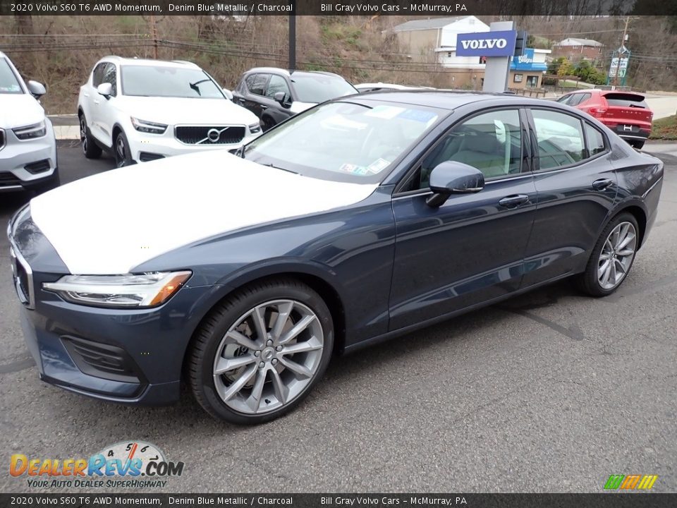 2020 Volvo S60 T6 AWD Momentum Denim Blue Metallic / Charcoal Photo #5
