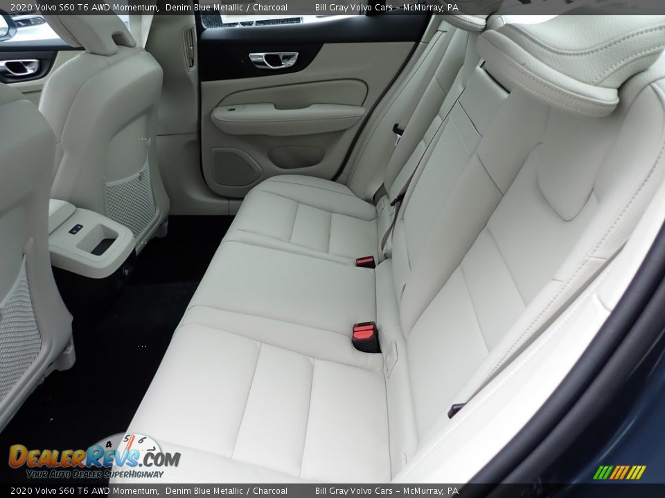 Rear Seat of 2020 Volvo S60 T6 AWD Momentum Photo #8