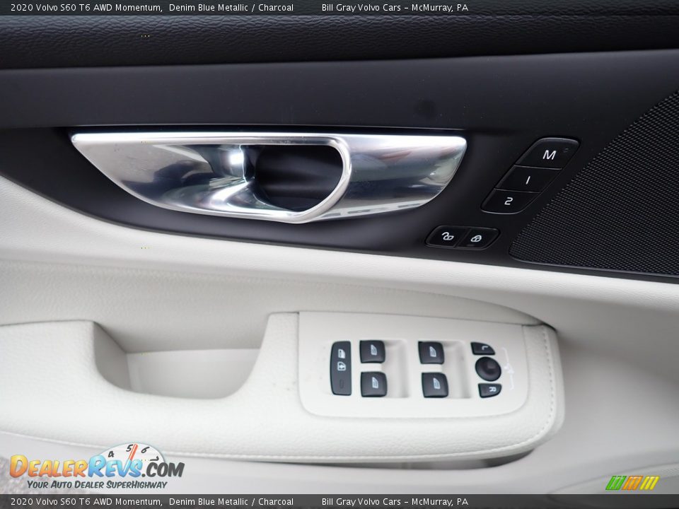 2020 Volvo S60 T6 AWD Momentum Denim Blue Metallic / Charcoal Photo #10