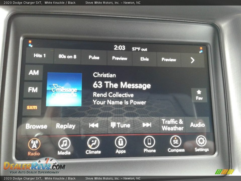 2020 Dodge Charger SXT White Knuckle / Black Photo #21