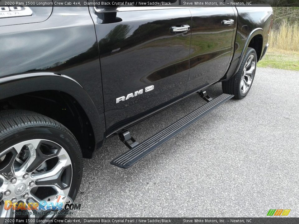 2020 Ram 1500 Longhorn Crew Cab 4x4 Diamond Black Crystal Pearl / New Saddle/Black Photo #3