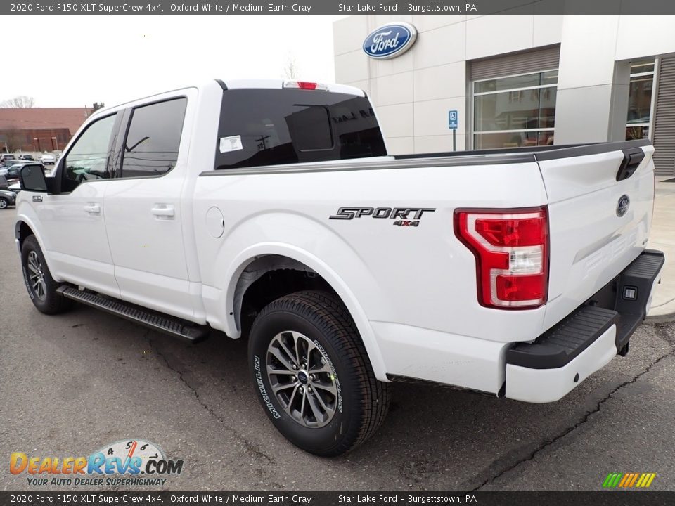 2020 Ford F150 XLT SuperCrew 4x4 Oxford White / Medium Earth Gray Photo #3