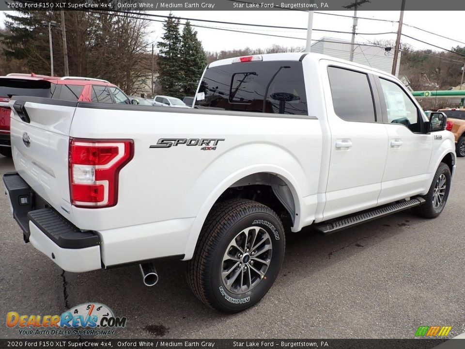 2020 Ford F150 XLT SuperCrew 4x4 Oxford White / Medium Earth Gray Photo #5