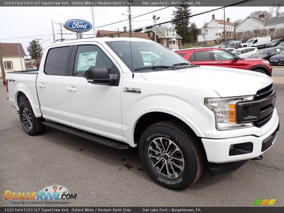 2020 Ford F150 XLT SuperCrew 4x4 Oxford White / Medium Earth Gray Photo #7