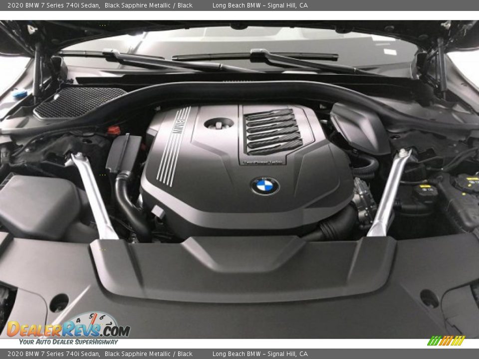 2020 BMW 7 Series 740i Sedan Black Sapphire Metallic / Black Photo #8