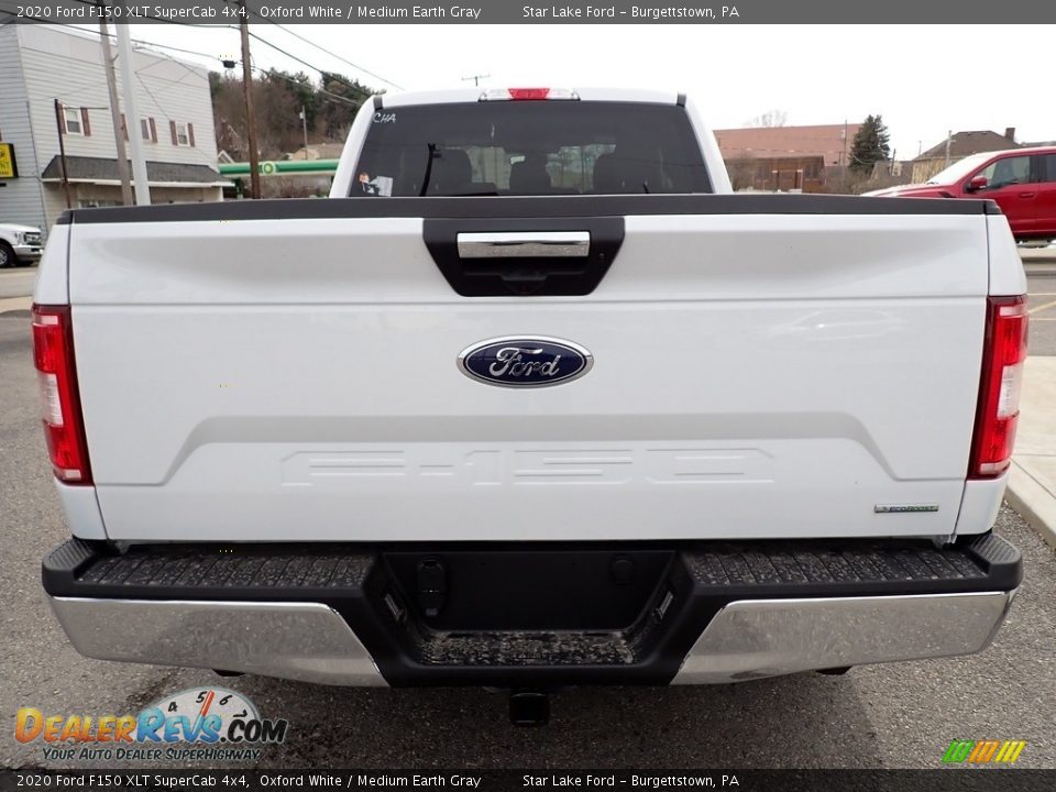 2020 Ford F150 XLT SuperCab 4x4 Oxford White / Medium Earth Gray Photo #4