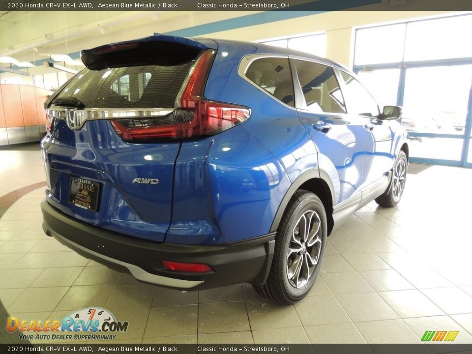 2020 Honda CR-V EX-L AWD Aegean Blue Metallic / Black Photo #5