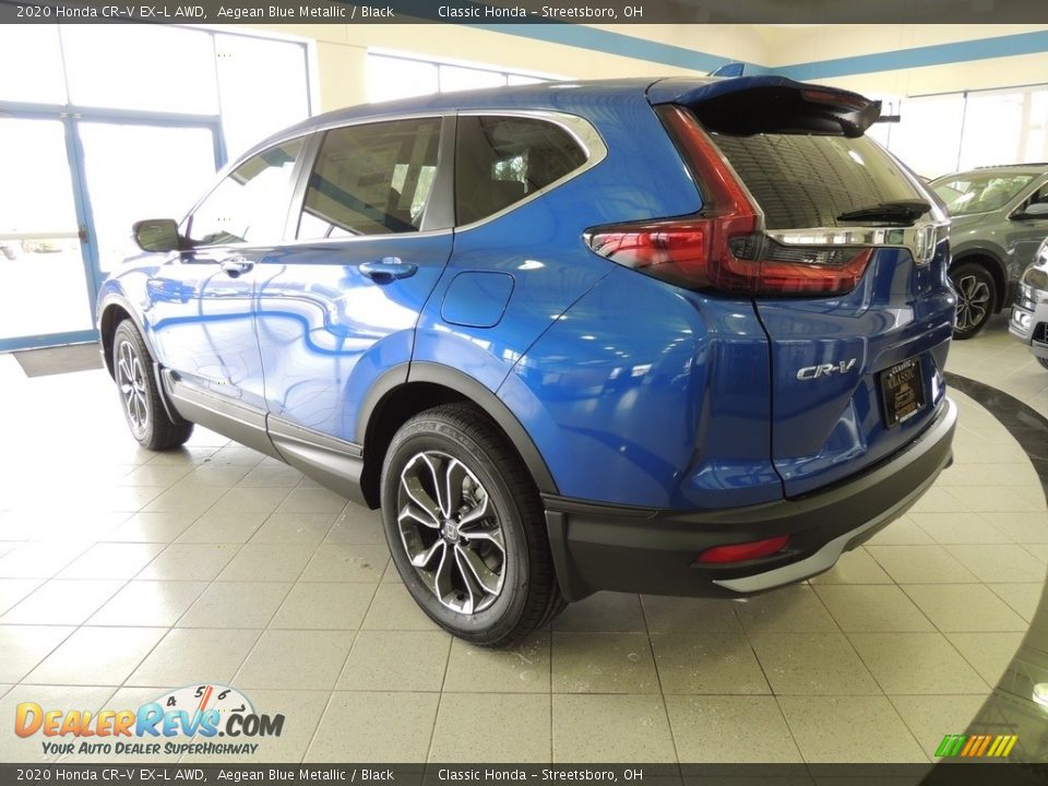 2020 Honda CR-V EX-L AWD Aegean Blue Metallic / Black Photo #7
