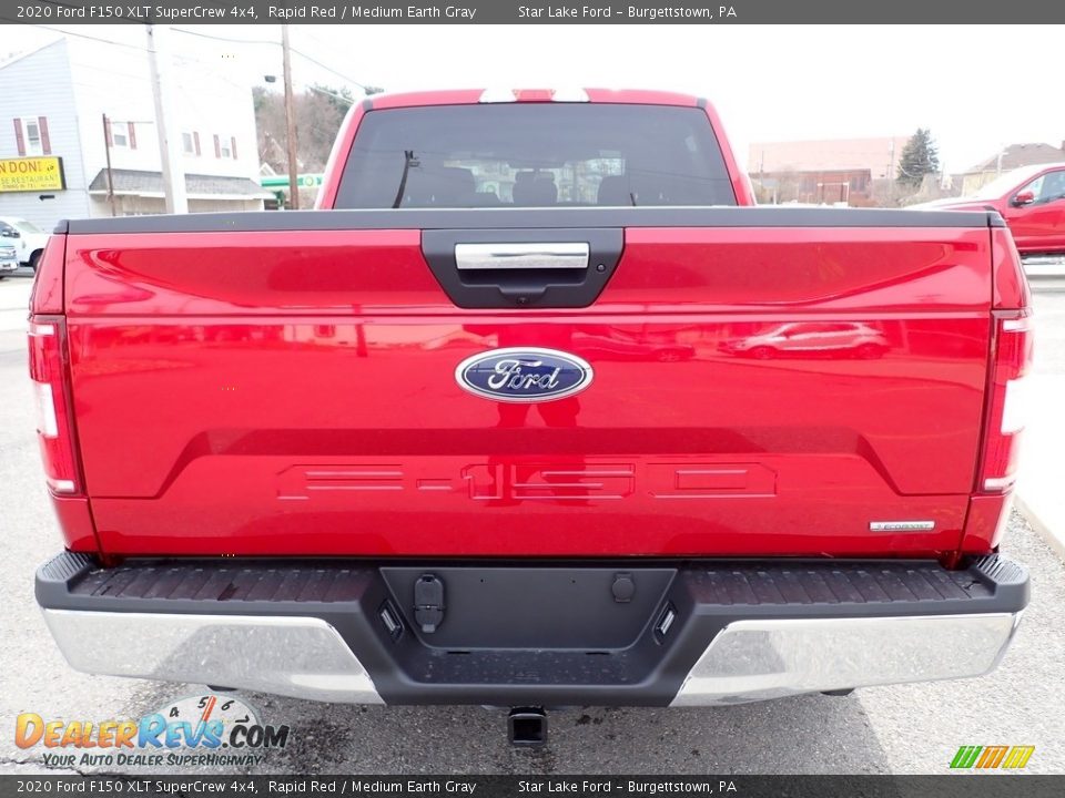 2020 Ford F150 XLT SuperCrew 4x4 Rapid Red / Medium Earth Gray Photo #4