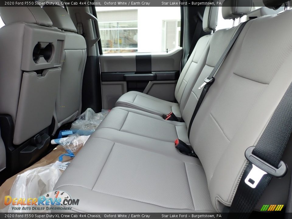 Rear Seat of 2020 Ford F550 Super Duty XL Crew Cab 4x4 Chassis Photo #10