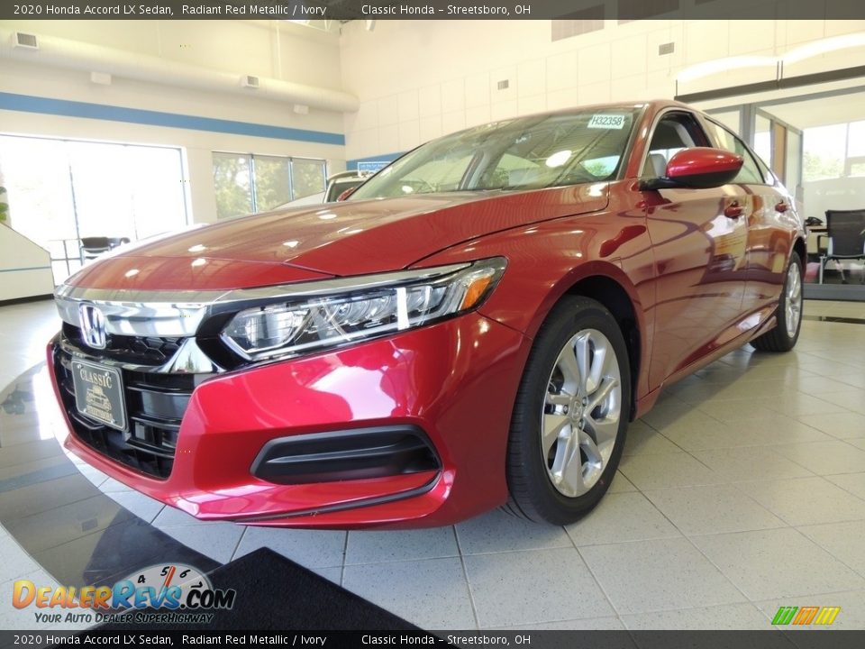 2020 Honda Accord LX Sedan Radiant Red Metallic / Ivory Photo #1