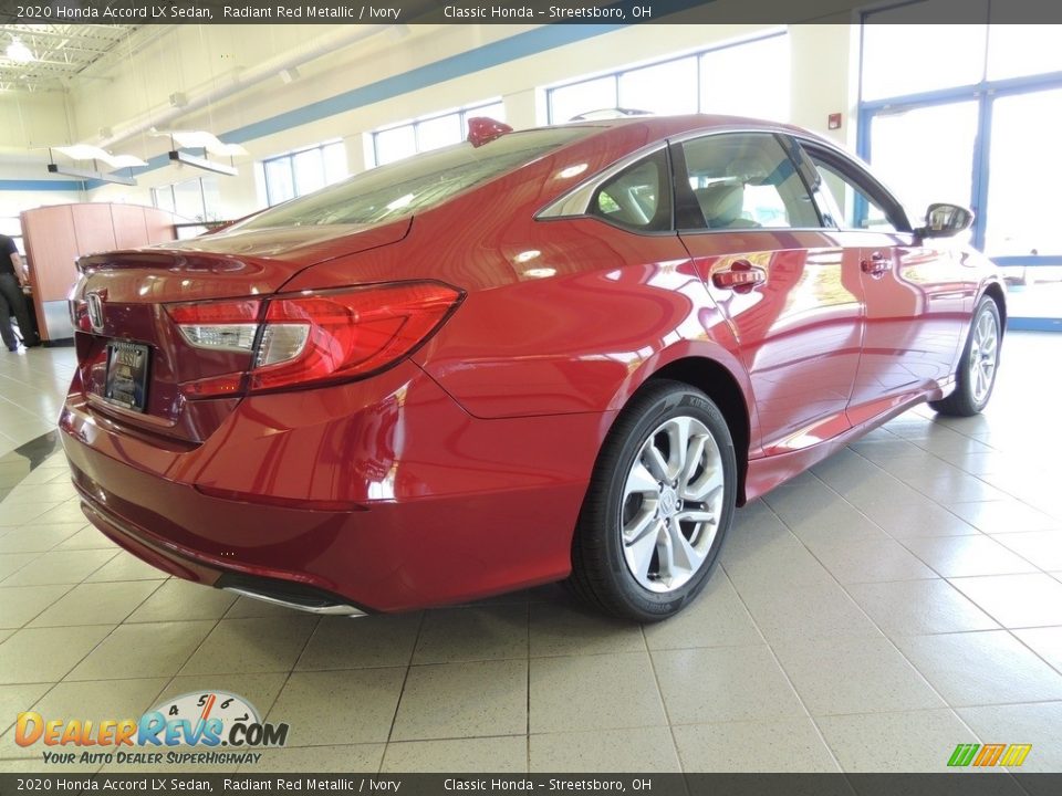 2020 Honda Accord LX Sedan Radiant Red Metallic / Ivory Photo #5