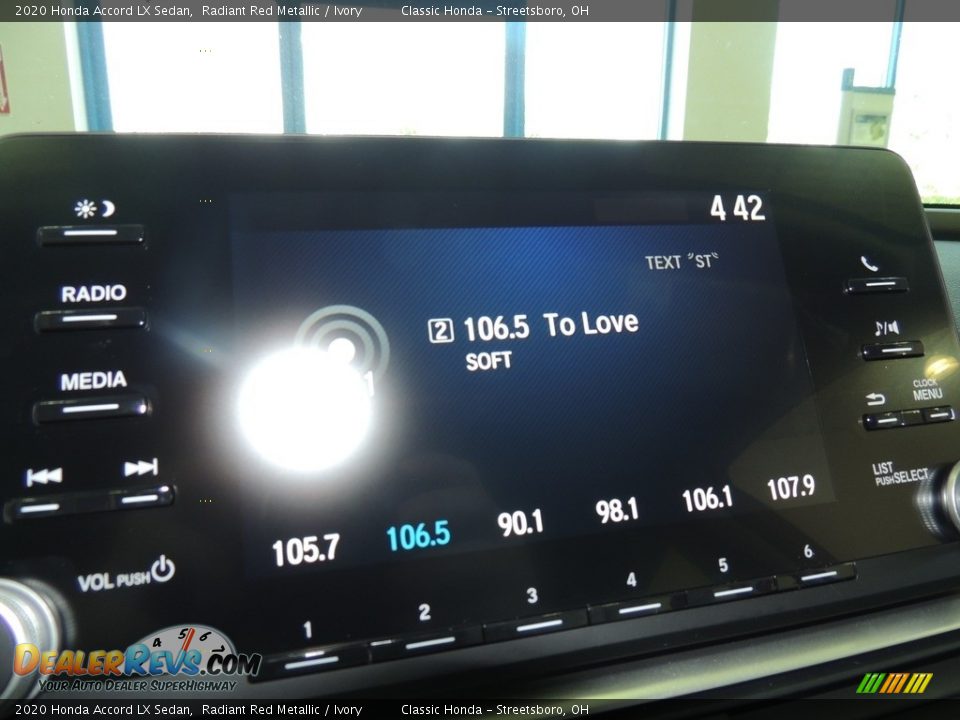 2020 Honda Accord LX Sedan Radiant Red Metallic / Ivory Photo #16